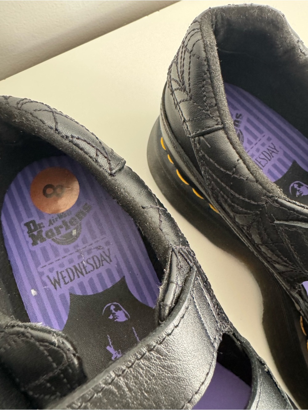 New DR. MARTENS X Wednesday Buzz Mary Jane Platform Shoes 8 - Picture 9 of 15
